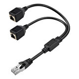 Ayt Powermaster PM-25434 Erkek RJ45 TO 2 x Dişi Ethernet Çoklayıcı Splitter Dağıtıcı İnternet Soketi Çoğaltıcı
