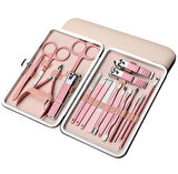 Sunup SN-27097 Paslanmaz Çelik 18İn1 Profesyonel Manikür Tırnak Bakım Seti