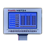 Powtify M6T24 24S Kanallı Yüksek Hassasiyetli Lityum Batarya Pil Gerçek Zamanlı Voltaj Analizörü Cihazı Aleti