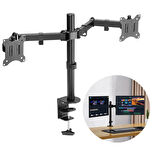 Powermaster PM-052 13-27 İnç Mekanik Çift Kol Lcd Led Gaming Monitör Pc Bilgisayar Tutucu Masa Stand Askı Aparatı