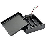 Powermaster  4'Lü AA Kapaklı Switch'li Pil Yuvası (IC-233F)