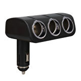Olesson 1520 12-24V 120 Watt 3'Lü Araç Çakmak Çoklayıcı