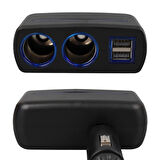 Olesson 1637 12-24V 120 Watt 2'Li Araç Çakmak Çoklayıcı