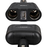 Olesson 1646 12-24V 100 Watt 2'Li Araç Çakmak Çoklayıcı