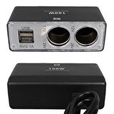 Olesson 1647 12-24V 100 Watt 2'Li Araç Çakmak Çoklayıcı