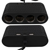 Olesson 1654 12-24V 120 Watt 4'LÜ Araç Çakmak Çoklayıcı