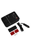 1661 DC 12-24V 200W Oto Araç Power İnverter 2x Çakmak Girişi - 2x TYPE-C - 4x USB - 2x 220V
