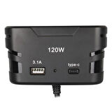 Olesson 2013 12-24V 120 Watt 3'Lü Araç Çakmak Çoklayıcı