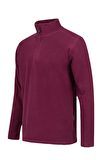2AS Purna Yarım Fermuarlı Erkek Polar Sweatshirt Mor