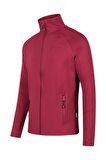 2AS Menza Tam Fermuarli Kadın Sweatshirt Bordo