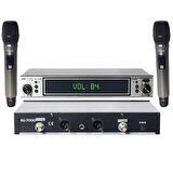 Magicvoice MV-1312EE UHF 2 El Kablosuz Telsiz Mikrofon