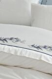 Eco Cotton Çiçekli Pamuk Çift Kişilik Nevresim Takımı
