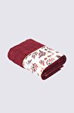 Ecocotton Aysima El Yüz Havlusu Bordo