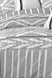 Eco Cotton Colossae Çizgili Pamuk Çift Kişilik Nevresim Takımı