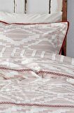 Eco Cotton Colossae Çizgili Pamuk Çift Kişilik Nevresim Takımı