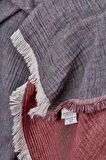 Ecocotton Muna İnject Yatak Örtüsü Bordo 230*250 cm