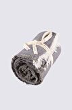 Ecocotton Muna Çift Kişilik Yatak Örtüsü %100 Organik Pamuk Inject Yeşil-Antrasit 230x250 Cm