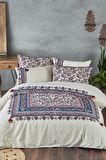 Eco Cotton Etnik Temalı Pamuk Çift Kişilik Nevresim Takımı