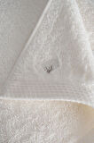 Ecocotton Pure Cotton Krem Kelebek Bordürlü %100 Organik Pamuk 2'li El Havlusu Seti - 30*50 cm
