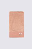 Ecocotton Pure Cotton 2'li El Havlusu Seti %100 Organik Pamuk Bez Bordürlü Nakışlı Kahve 30x50 Cm