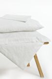 Ecocotton Eslina Çift Kişilik Nevresim Takımı %100 Organik Pamuk Saten Brodeli Krem 200x220 Cm