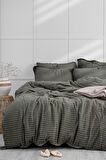 Ecocotton Tara Çift Kişilik Nevresim Takımı %100 Organik Pamuk Müslin Yeşil 200x220 Cm
