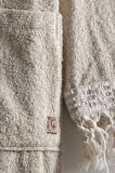 Ecocotton Ramina Organik Pamuk Bej "X-Large" Kadın Bornoz