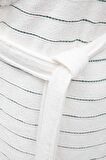 Ecocotton İmre Kadın Bornoz %100 Organik Pamuk Jakarlı Yeşil