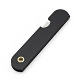 Powermaster PM-28646 Tekli Katlanır Falçata Maket Bıçağı Küçük Paslanmaz Çelik Siyah