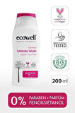 Ecowell Organik Intim Temizleyici, Vegan, Genital Bölge Koku Önleyici, Ph Dengeleyici Yıkama Jeli, 200 ml