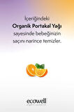 Ecowell Organik Bebek Ve Çocuk Şampuanı, Saç Ve Vücut, Vegan Sertifikalı, Parabensiz, Konak Önleyici, 300 ml