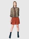 Piliseli  Mini Etek   Kiremit