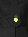 Ananas Figürlü  Kadın Gömlek   Siyah