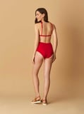 Yüksek Bel Bikini   Kırmızı
