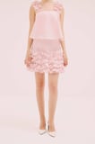 Organze Mini Elbise Pembe
