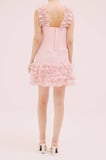 Organze Mini Elbise Pembe
