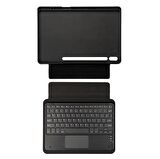 Galaxy Tab S7 FE LTE (T737-T736-T733-T730) Border Keyboard Bluetooh Bağlantılı Standlı Klavyeli Tablet Kılıf