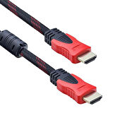 Powermaster PM-8800 Gold Uçlu Filtreli Örgülü 1.5 Metre HDMI Kablo