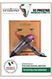 Ventoso V3 Prestige Brushless & Ionic 2.0 2500w Profesyonel Fön Makinesi Anatolıan Fuschıa PRESTIGE