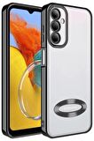 Galaxy M14 Kılıf Köşeleri Renkli Şeffaf Kamera Korumalı Silikon Luxury Kapak