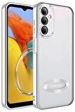 Galaxy M14 Kılıf Köşeleri Renkli Şeffaf Kamera Korumalı Silikon Luxury Kapak