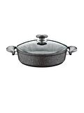 Oms GR200 Granit Gri Kısa Tencere 22 Cm
