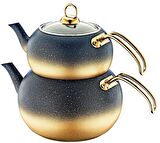 OMS 4 Parça Granit Küre Çaydanlık Orta Boy 8210MGOLD