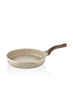 WAVE - 3738 - 3 Parça Biogranit, Döküm, Grill Özellikli, Ergonomik Saplı, Tava Seti Kum Beji