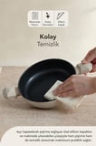 Gal 6 Parça Diamond Sahan Seti Krem (Silikon Spatula Hediyeli)