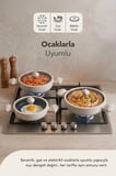 Gal 6 Parça Diamond Sahan Seti Krem (Silikon Spatula Hediyeli)