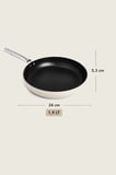 Esperanza Titanyum Tava 24 cm Krem 
