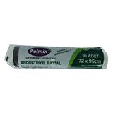 Polmix Battal Boy Çöp Torbası 72x95Cm 64Mikron 70Lt Siyah 10lu