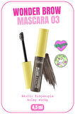 Callista Wonder Brow Eyebrow Mascara Kaş Maskarası 03 Koyu Kahve