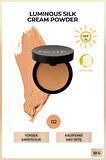 Note Luminous Silk Cream Powder Patakrem Pudra Fondöten 02 Natural Beige